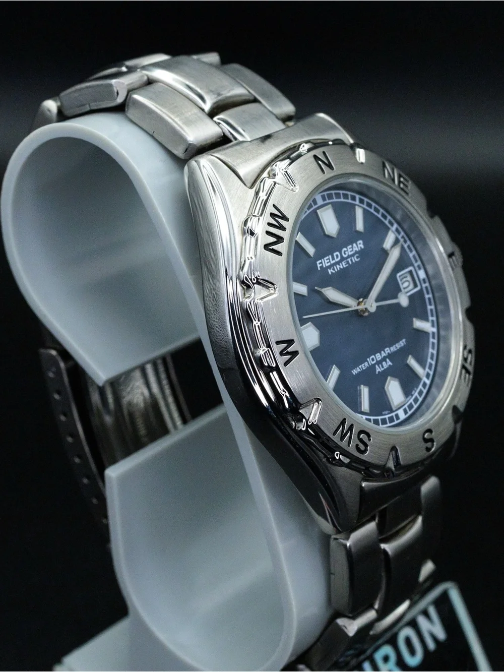 Seiko Alba Rare Field Gear YT57-0B20 Kinetic Vintage 40mm JDM Import Date Watch